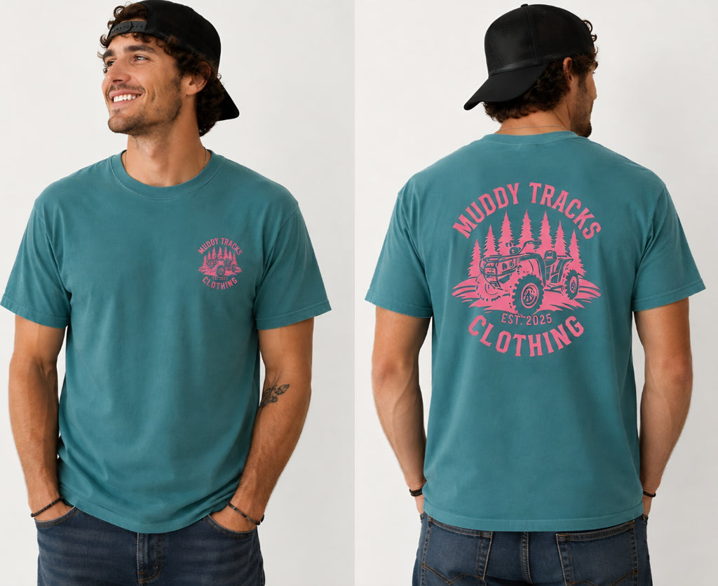 Orginal Muddy Tracks Logo (pink)