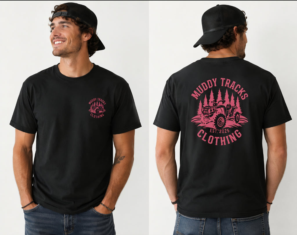 Orginal Muddy Tracks Logo (pink)